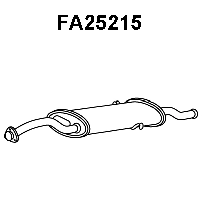 FA25215 VENEPORTE Глушитель выхлопных газов конечный (фото 1)