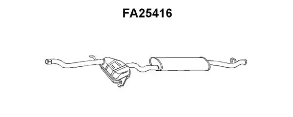 FA25416 VENEPORTE Глушитель выхлопных газов конечный (фото 1)