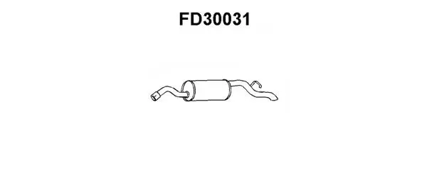 FD30031 VENEPORTE Глушитель выхлопных газов конечный (фото 1)