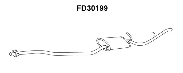 FD30199 VENEPORTE Глушитель выхлопных газов конечный (фото 1)