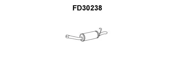 FD30238 VENEPORTE Глушитель выхлопных газов конечный (фото 1)