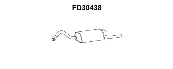 FD30438 VENEPORTE Глушитель выхлопных газов конечный (фото 1)