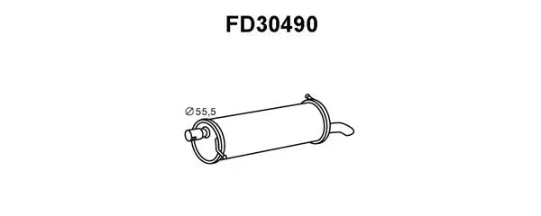 FD30490 VENEPORTE Глушитель выхлопных газов конечный (фото 1)