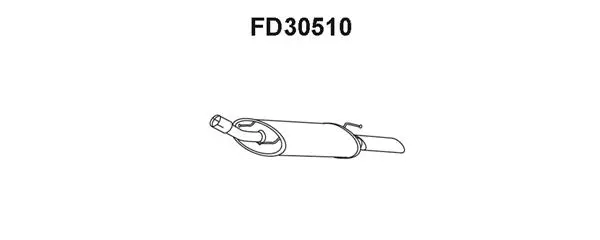 FD30510 VENEPORTE Глушитель выхлопных газов конечный (фото 1)