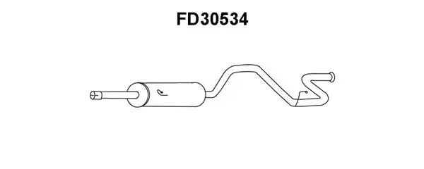 FD30534 VENEPORTE Глушитель выхлопных газов конечный (фото 1)