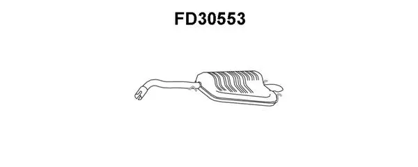 FD30553 VENEPORTE Глушитель выхлопных газов конечный (фото 1)