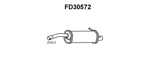 FD30572 VENEPORTE Глушитель выхлопных газов конечный (фото 1)