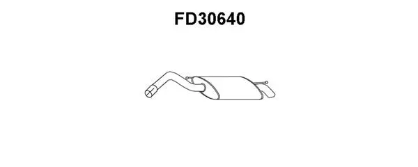 FD30640 VENEPORTE Глушитель выхлопных газов конечный (фото 1)