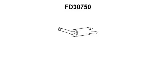 FD30750 VENEPORTE Глушитель выхлопных газов конечный (фото 1)