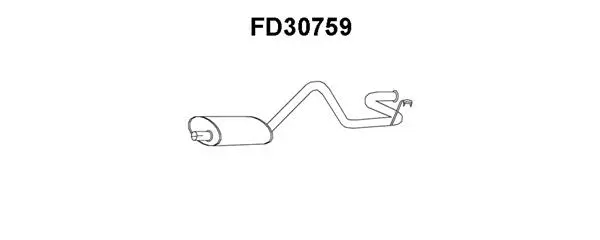 FD30759 VENEPORTE Глушитель выхлопных газов конечный (фото 1)