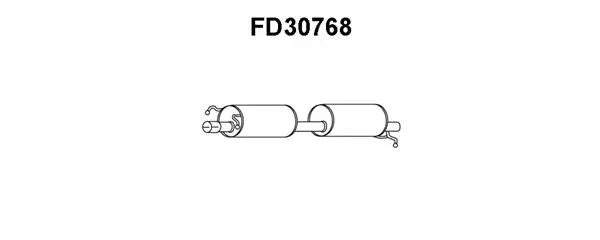 FD30768 VENEPORTE Глушитель выхлопных газов конечный (фото 1)