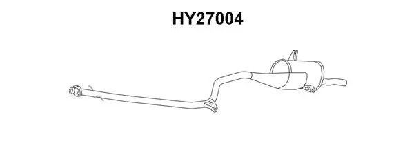 HY27004 VENEPORTE Глушитель выхлопных газов конечный (фото 1)