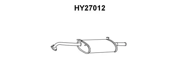 HY27012 VENEPORTE Глушитель выхлопных газов конечный (фото 1)