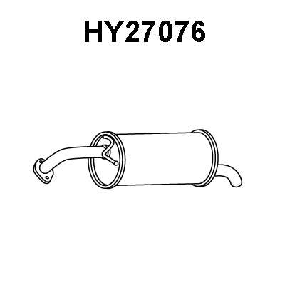 HY27076 VENEPORTE Глушитель выхлопных газов конечный (фото 1)