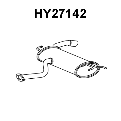 HY27142 VENEPORTE Глушитель выхлопных газов конечный (фото 1)