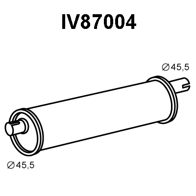 IV87004 VENEPORTE Глушитель выхлопных газов конечный (фото 1)