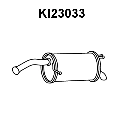 KI23033 VENEPORTE Глушитель выхлопных газов конечный (фото 1)