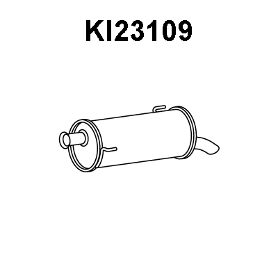 KI23109 VENEPORTE Глушитель выхлопных газов конечный (фото 1)