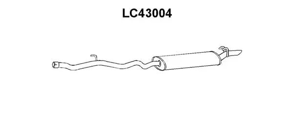 LC43004 VENEPORTE Глушитель выхлопных газов конечный (фото 1)