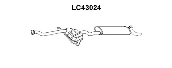 LC43024 VENEPORTE Глушитель выхлопных газов конечный (фото 1)