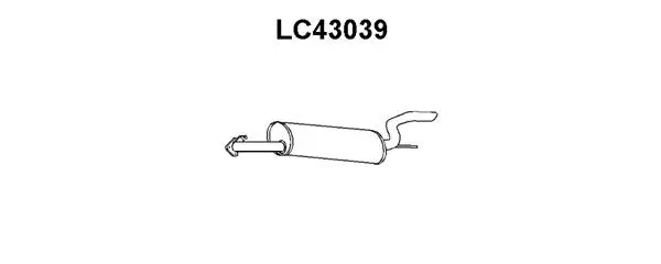 LC43039 VENEPORTE Глушитель выхлопных газов конечный (фото 1)