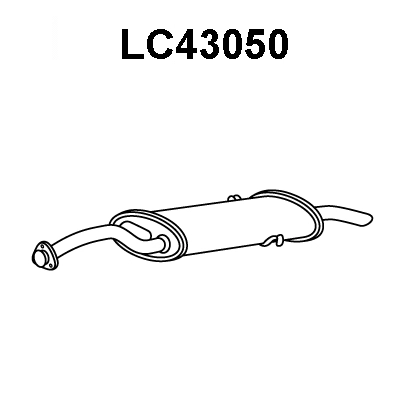 LC43050 VENEPORTE Глушитель выхлопных газов конечный (фото 1)