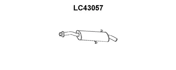 LC43057 VENEPORTE Глушитель выхлопных газов конечный (фото 1)