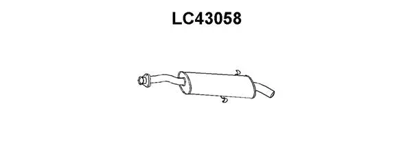 LC43058 VENEPORTE Глушитель выхлопных газов конечный (фото 1)