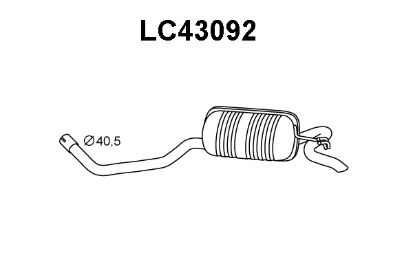 LC43092 VENEPORTE Глушитель выхлопных газов конечный (фото 1)