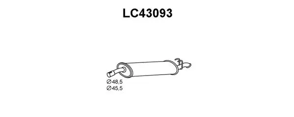 LC43093 VENEPORTE Глушитель выхлопных газов конечный (фото 1)