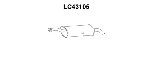 LC43105 VENEPORTE Глушитель выхлопных газов конечный (фото 1)