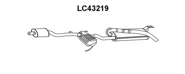 LC43219 VENEPORTE Глушитель выхлопных газов конечный (фото 1)