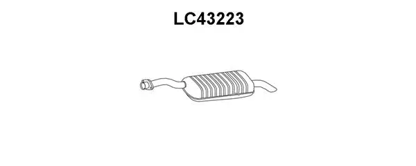 LC43223 VENEPORTE Глушитель выхлопных газов конечный (фото 1)