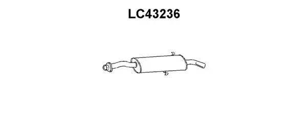 LC43236 VENEPORTE Глушитель выхлопных газов конечный (фото 1)