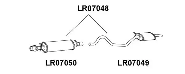 LR07048 VENEPORTE Глушитель выхлопных газов конечный (фото 1)