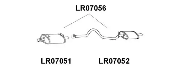 LR07056 VENEPORTE Глушитель выхлопных газов конечный (фото 1)