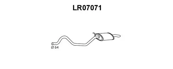 LR07071 VENEPORTE Глушитель выхлопных газов конечный (фото 1)