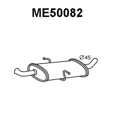 ME50082 VENEPORTE Глушитель выхлопных газов конечный (фото 1)