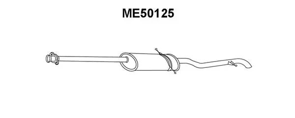 ME50125 VENEPORTE Глушитель выхлопных газов конечный (фото 1)