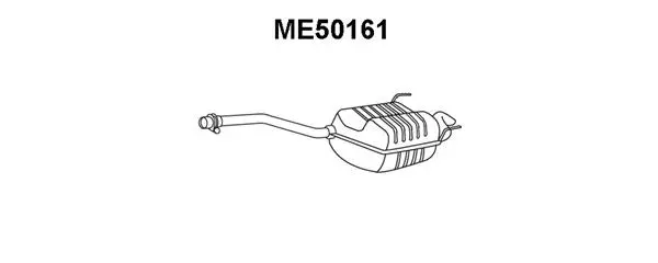 ME50161 VENEPORTE Глушитель выхлопных газов конечный (фото 1)