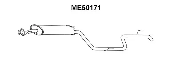 ME50171 VENEPORTE Глушитель выхлопных газов конечный (фото 1)