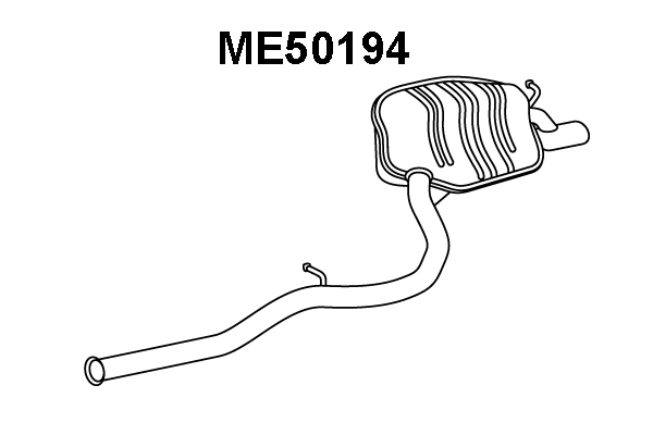 ME50194 VENEPORTE Глушитель выхлопных газов конечный (фото 1)