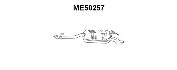 ME50257 VENEPORTE Глушитель выхлопных газов конечный (фото 1)