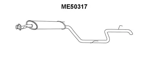 ME50317 VENEPORTE Глушитель выхлопных газов конечный (фото 1)