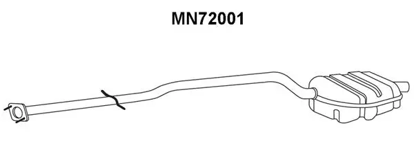 MN72001 VENEPORTE Глушитель выхлопных газов конечный (фото 1)