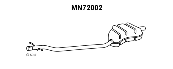 MN72002 VENEPORTE Глушитель выхлопных газов конечный (фото 1)