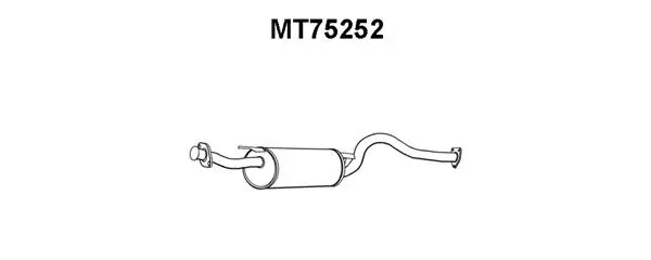 MT75252 VENEPORTE Глушитель выхлопных газов конечный (фото 1)