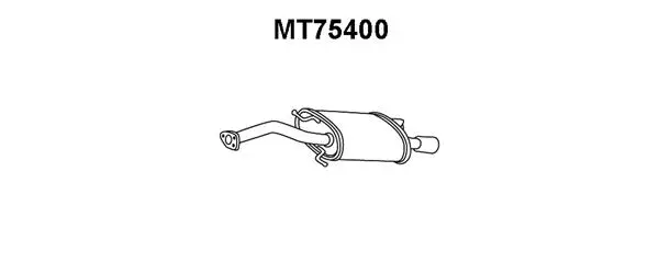 MT75400 VENEPORTE Глушитель выхлопных газов конечный (фото 1)
