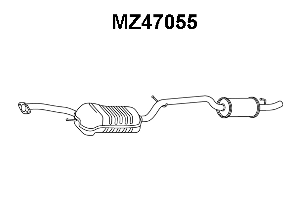 MZ47055 VENEPORTE Глушитель выхлопных газов конечный (фото 1)