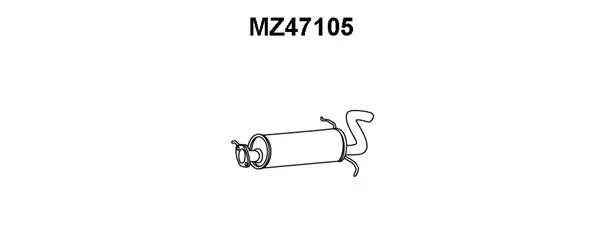 MZ47105 VENEPORTE Глушитель выхлопных газов конечный (фото 1)
